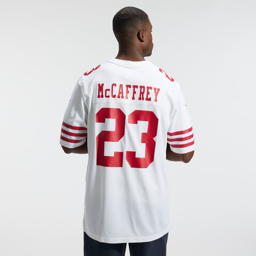 Christian McCaffrey San Francisco 49ers Game Player Jersey - White