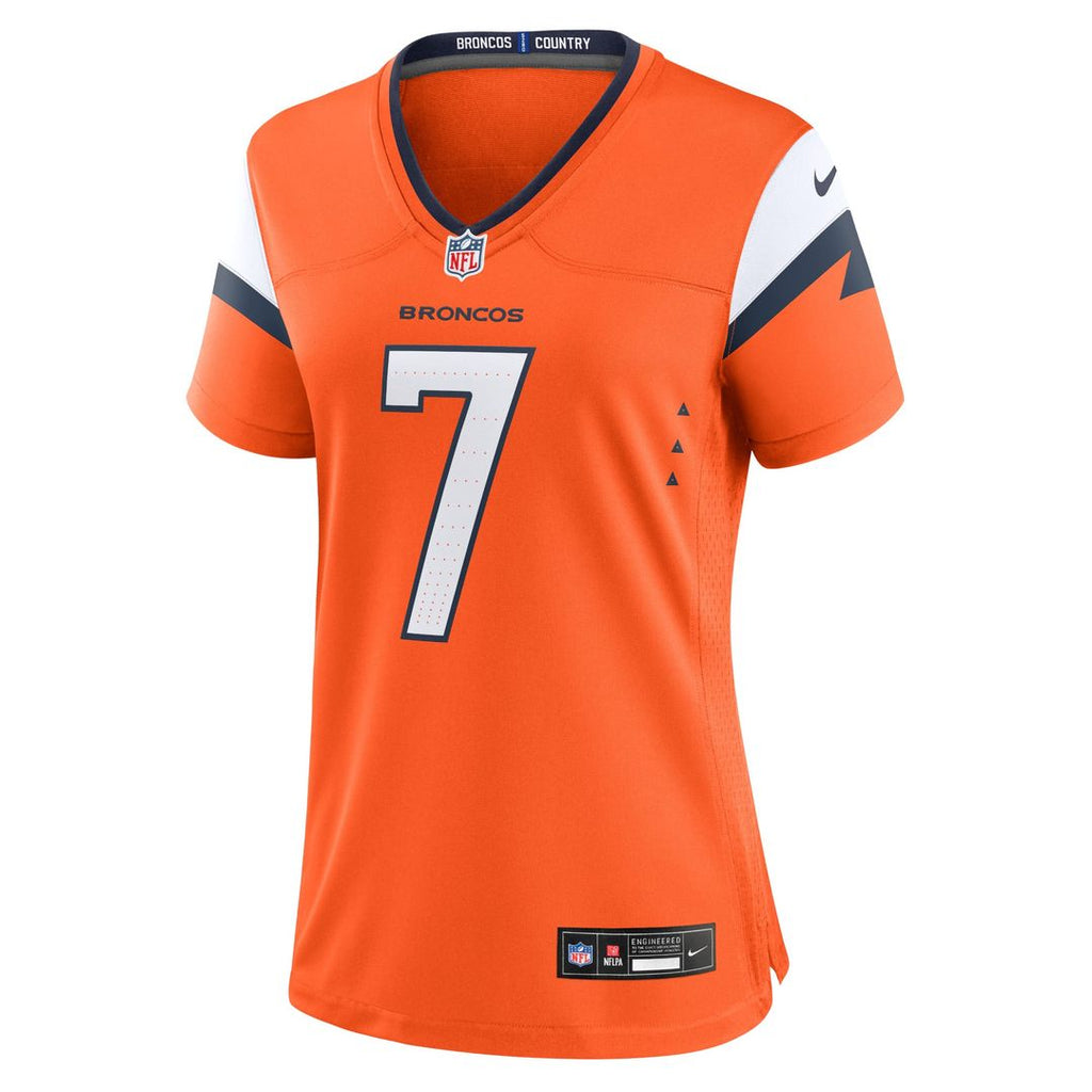 John Elway Denver Broncos Women's Team Retired Player Game Jersey - Orange