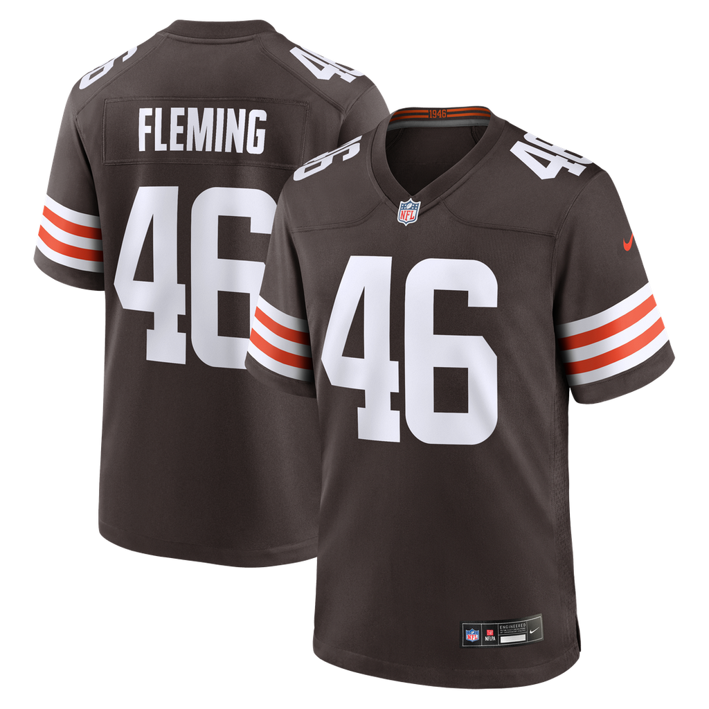 Don Fleming Cleveland Browns Retired Player Jersey - Brown