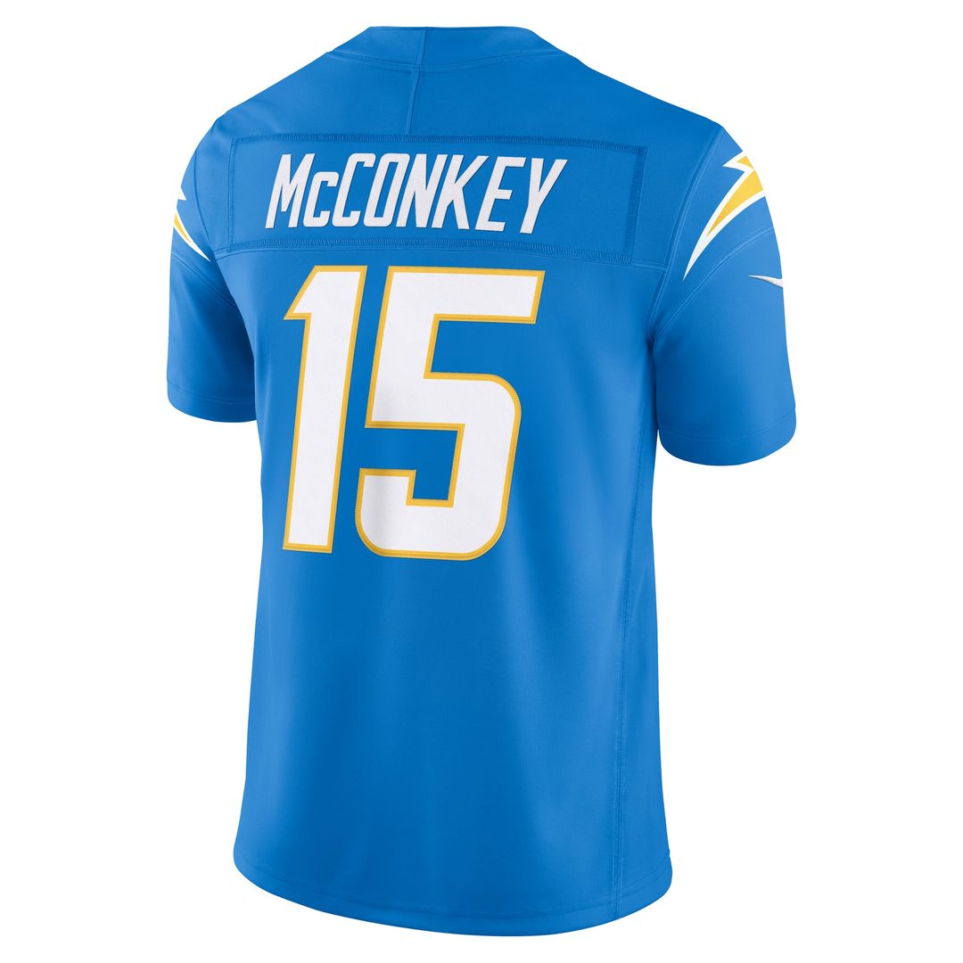 Ladd McConkey Los Angeles Chargers Team Vapor F.U.S.E. Stitched Limited Jersey - Powder Blue