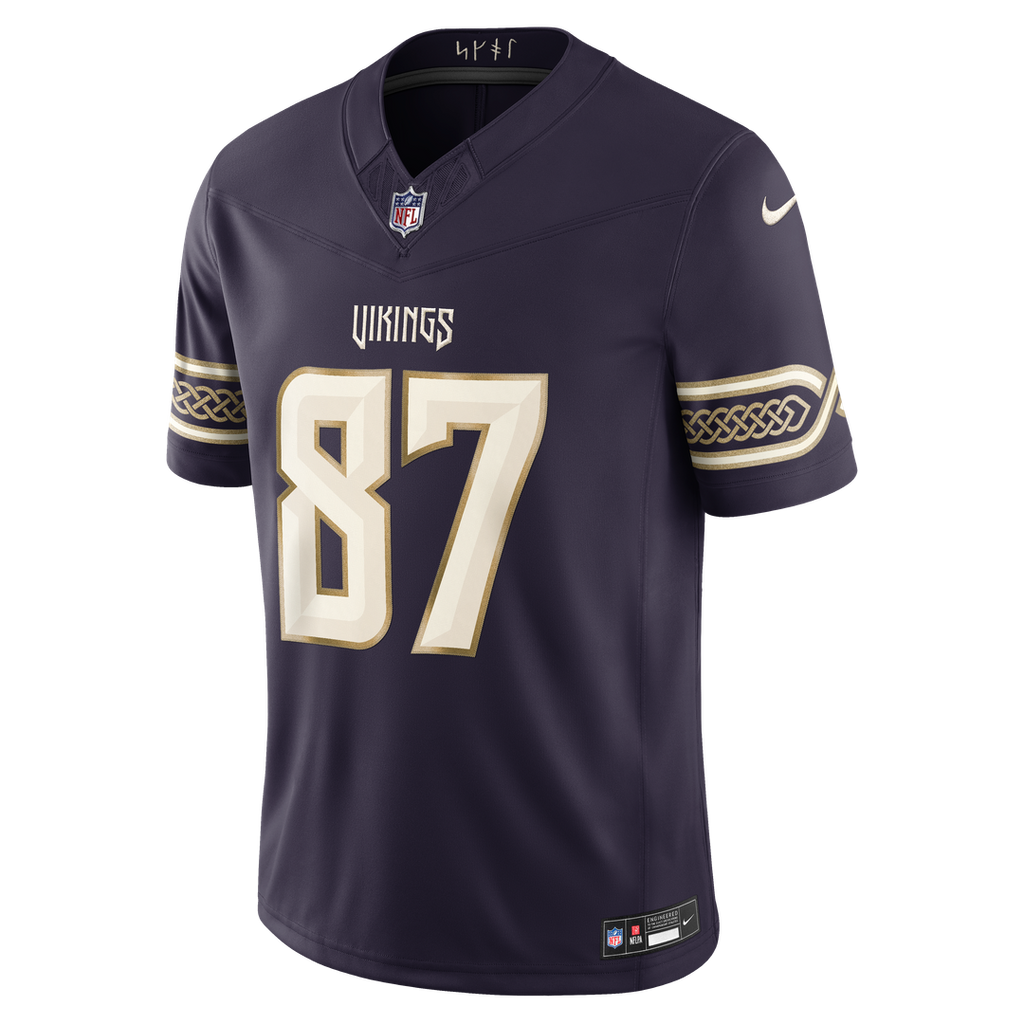 T.J. Hockenson Minnesota Vikings 2026 Rivalries Collection Stitched Limited Jersey - Purple