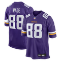 Alan Page Minnesota Vikings Game Retired Player Jersey - Purple