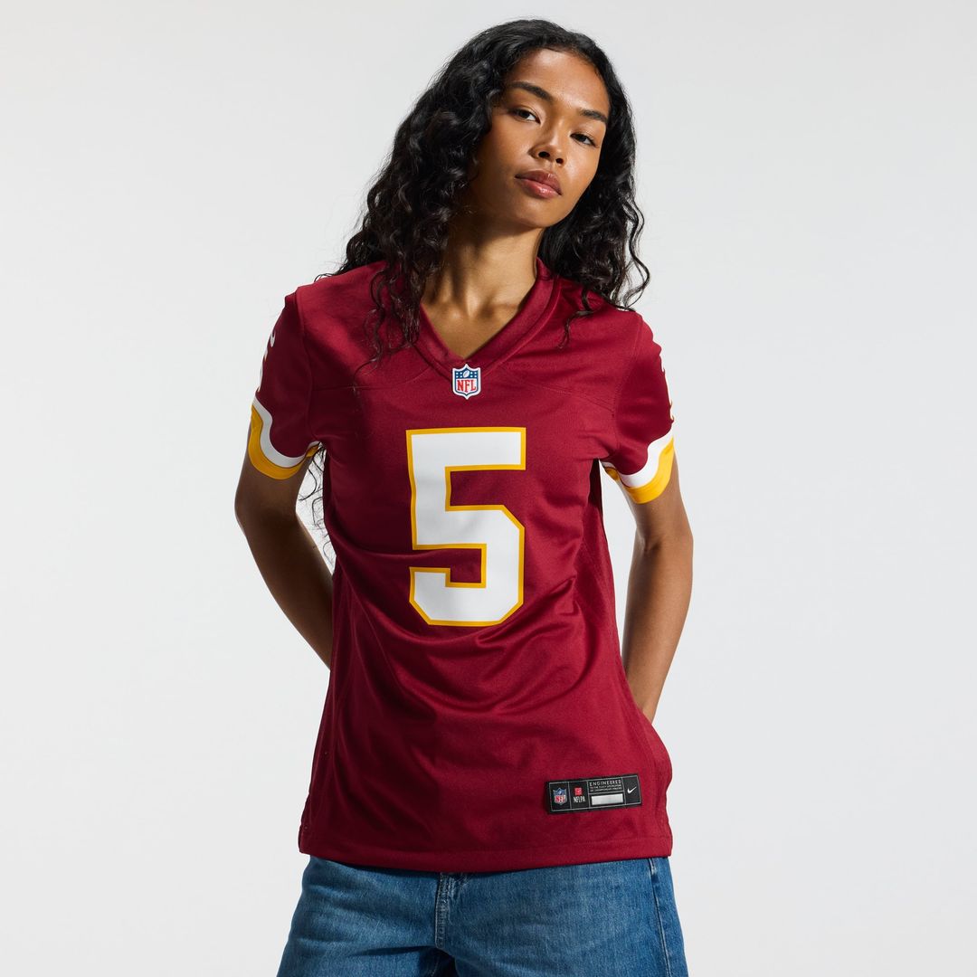 Jayden Daniels Washington Commanders Women's Game Super Bowl Era Jersey - White