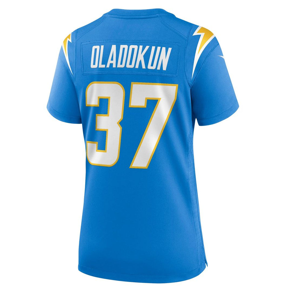 Jordan Oladokun Los Angeles Chargers Women's Team Game Jersey - Powder Blue