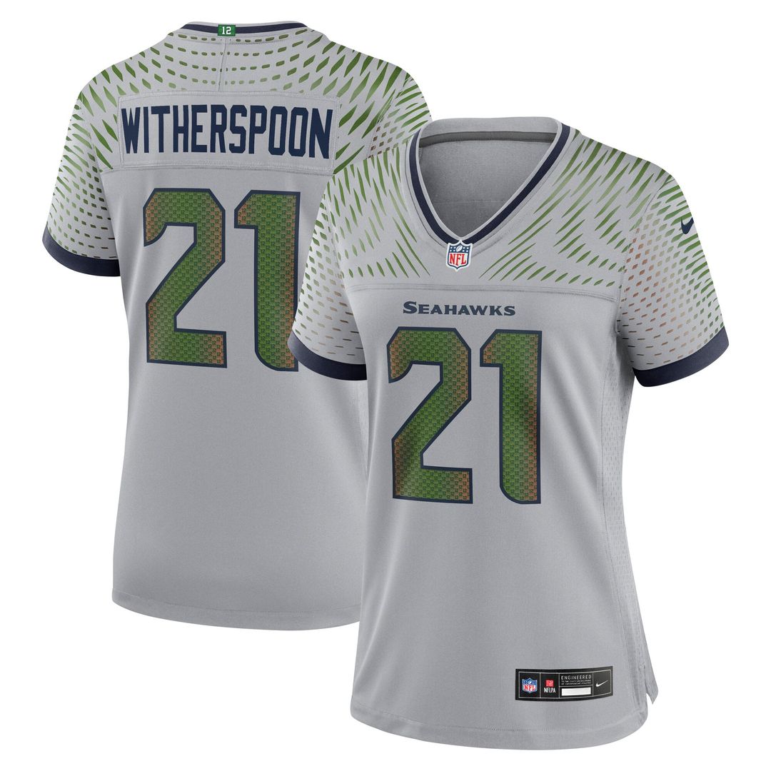 Devon Witherspoon Seattle Seahawks Women's Rivalries Collection Game Jersey - Gray