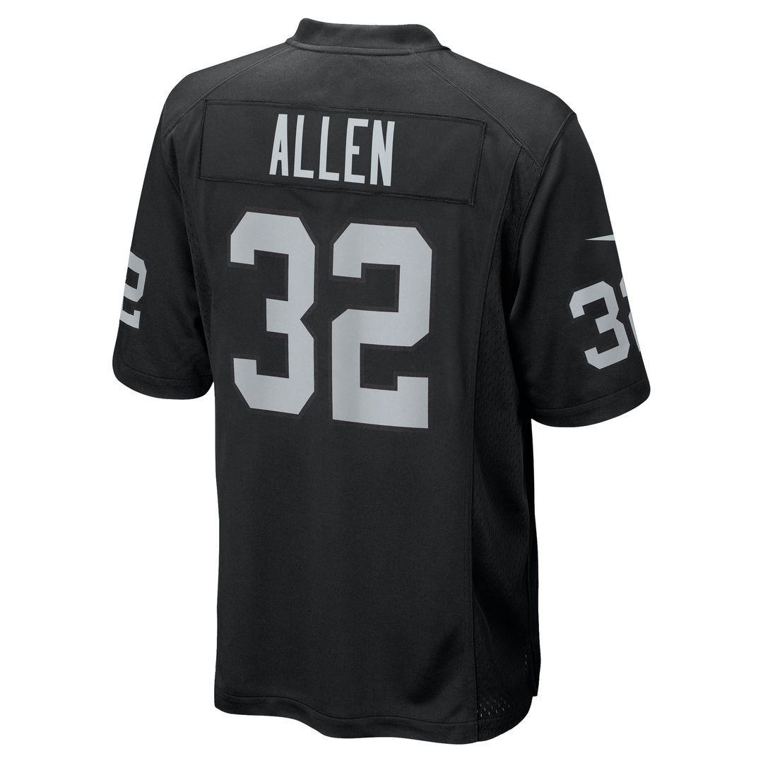 Marcus Allen Las Vegas Raiders Game Retired Player Jersey - Black