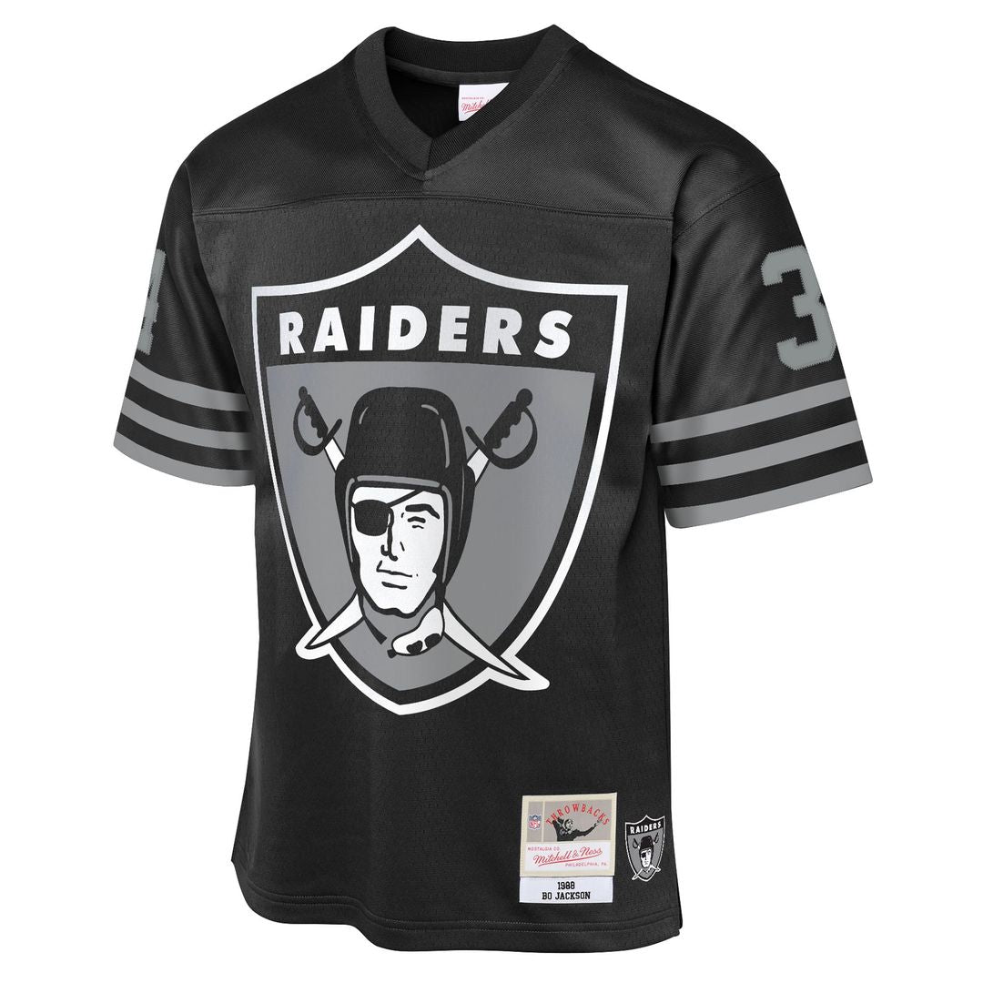 Bo Jackson Las Vegas Raiders Youth 1988 Throwback Fashion Jersey - Black