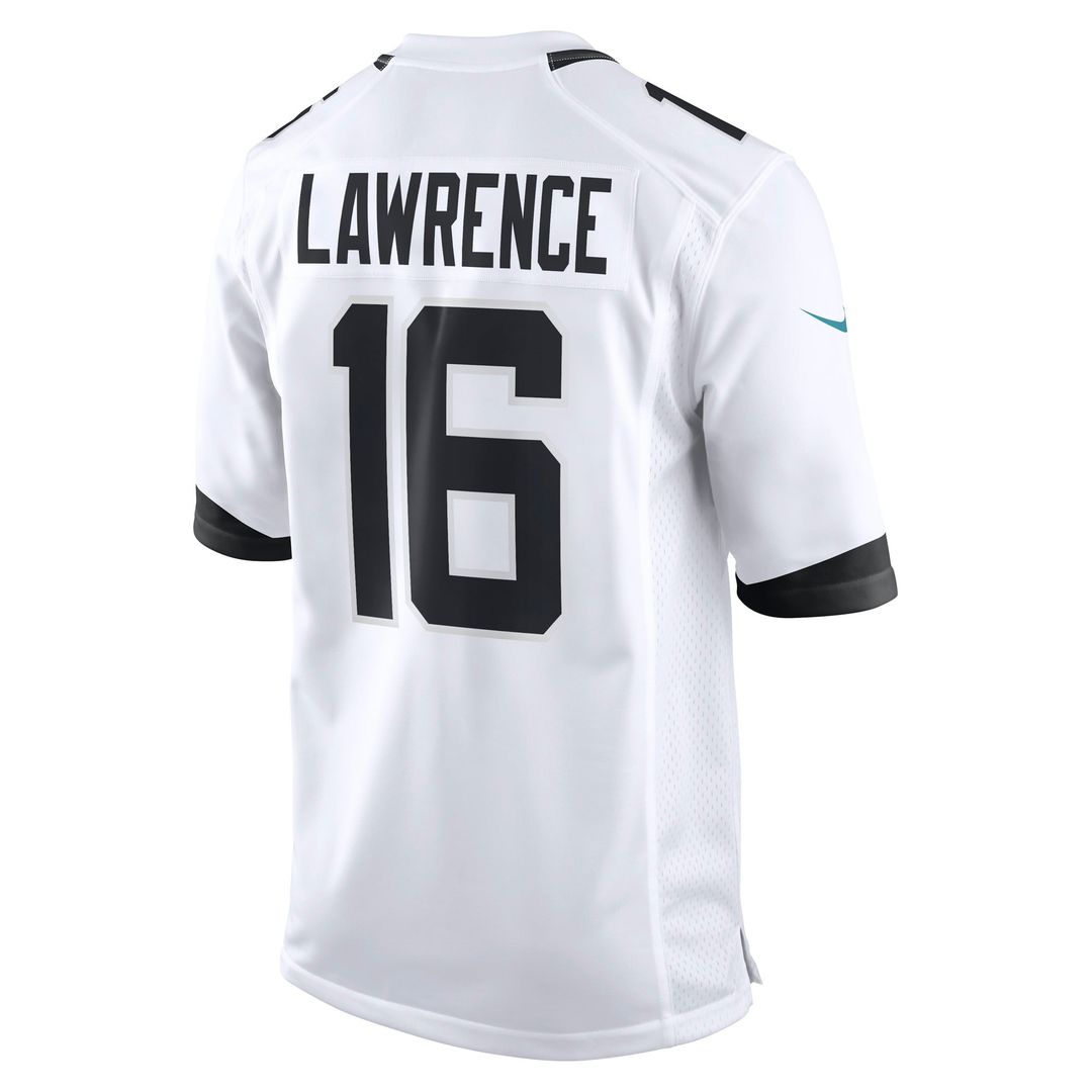 Trevor Lawrence Jacksonville Jaguars White Game Jersey - White