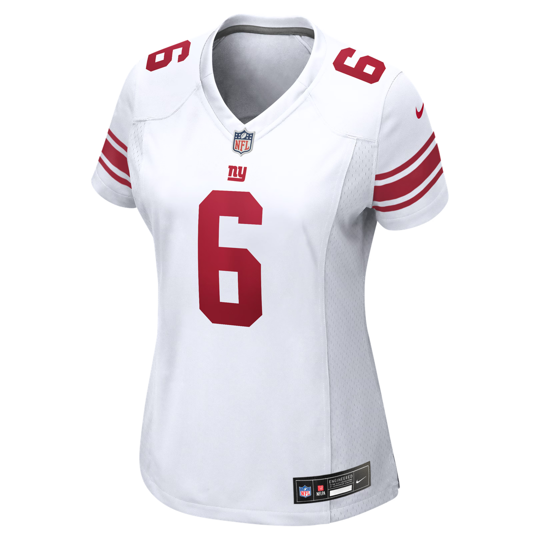 Jaxson Dart New York Giants Women's Game Jersey - White