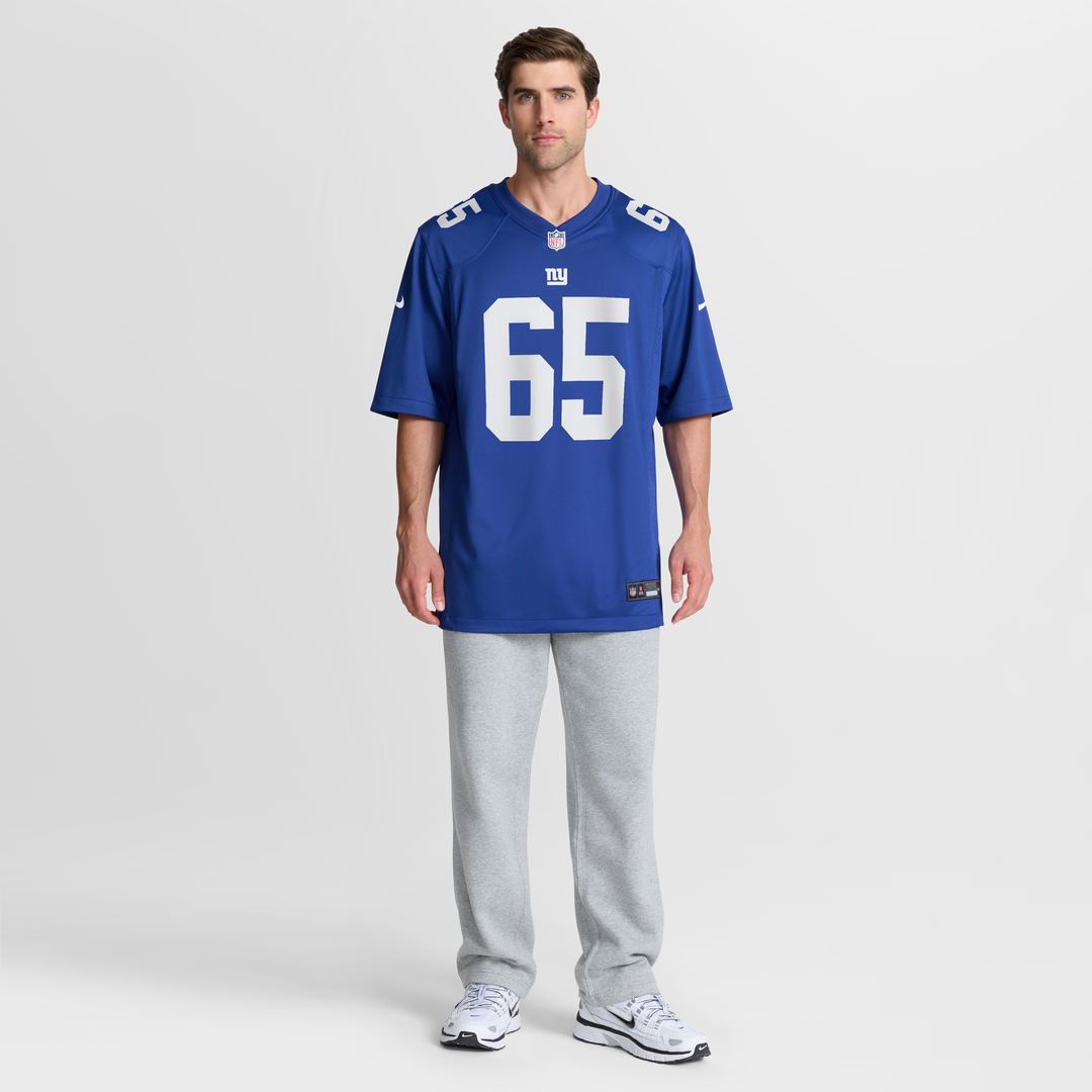 Francis Mauigoa New York Giants Team Game Jersey - Royal
