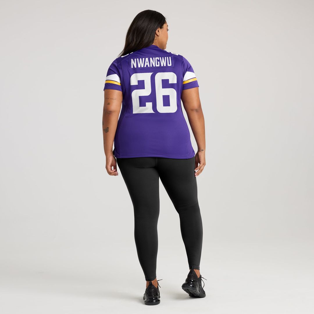 Kene Nwangwu Minnesota Vikings Women's Game Jersey - Purple