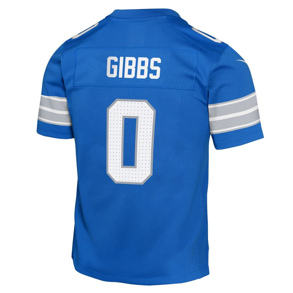 Jahmyr Gibbs Detroit Lions Youth Game Jersey - Black