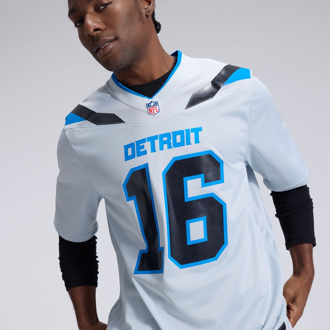 Jared Goff Detroit Lions 2026 Rivalries Collection Game Jersey - Silver