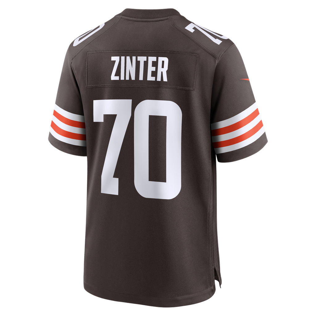 Zak Zinter Cleveland Browns Team Game Jersey - Brown