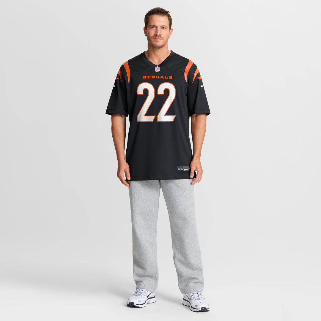 Russ Yeast Cincinnati Bengals Team Game Jersey - Black