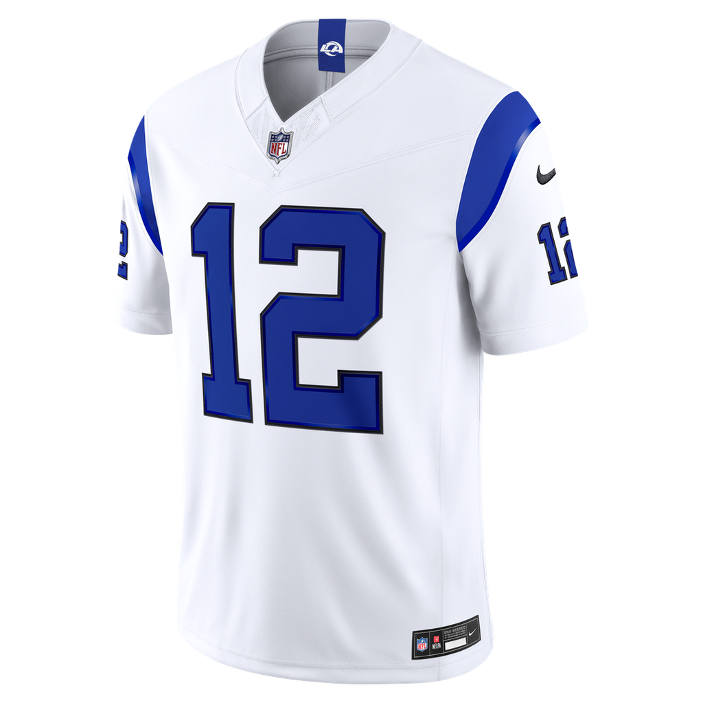 Puka Nacua Los Angeles Rams Fearsome White Vapor F.U.S.E. Stitched Limited Jersey
