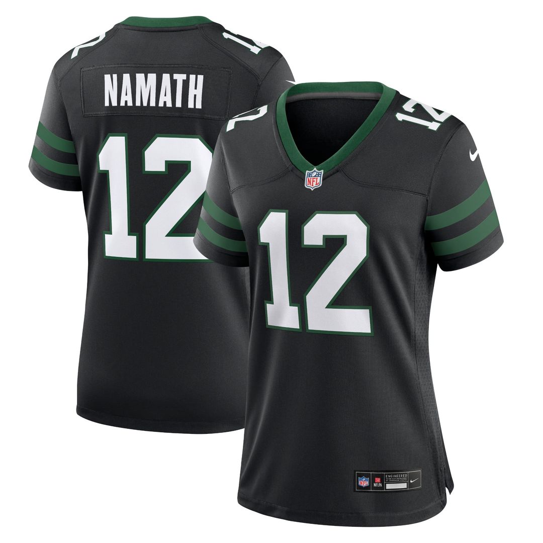 Joe Namath New York Jets Women's Retired Player Game Jersey - Legacy Green