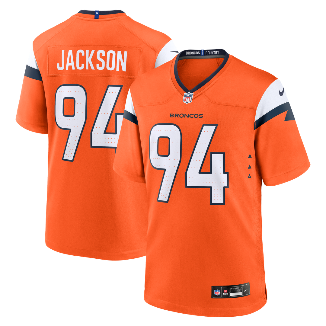 Jordan Jackson Denver Broncos Team Game Jersey - Orange