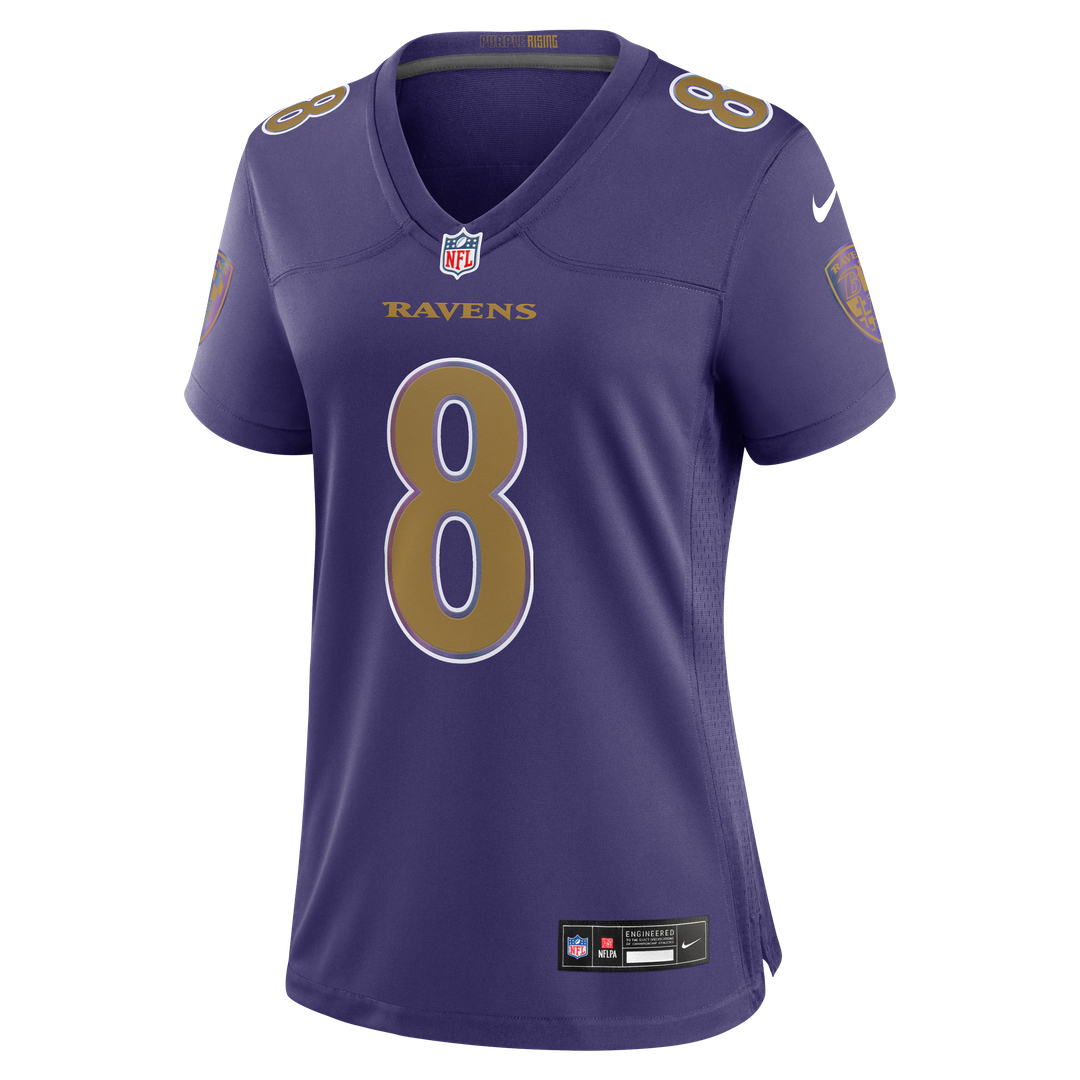 Lamar Jackson Baltimore Ravens Women's Alternate Game Jersey - Purple