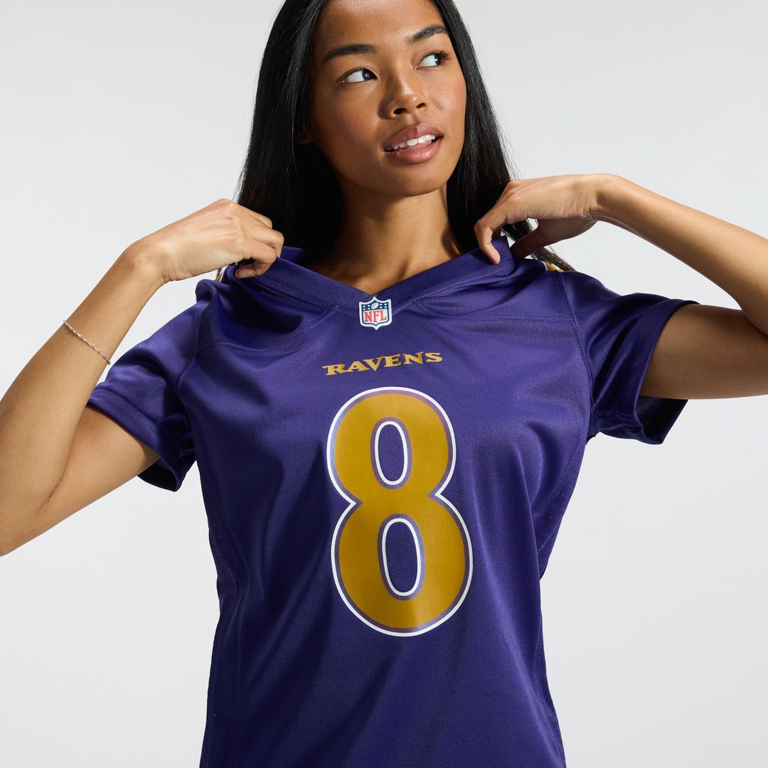Lamar Jackson Baltimore Ravens Women's Alternate Game Jersey - Purple