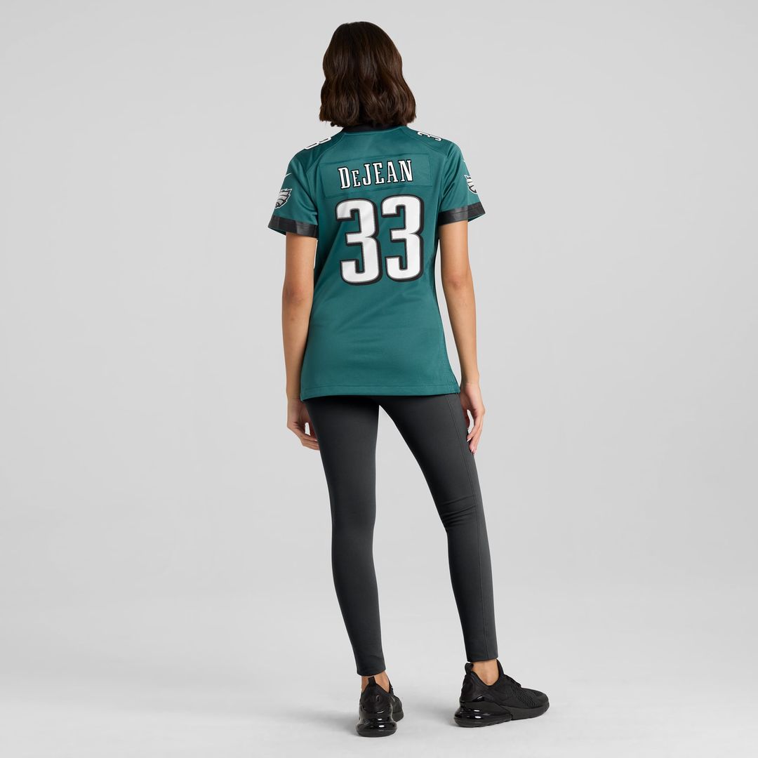 Cooper DeJean Philadelphia Eagles Women's Team Game Jersey - Midnight Green
