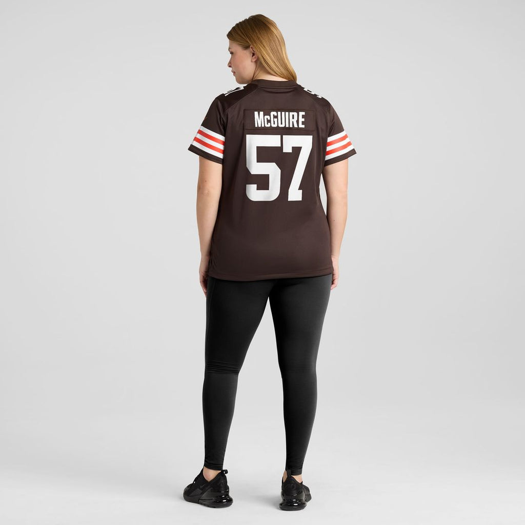 Isaiah McGuire Cleveland Browns Women's Team Game Jersey - Brown