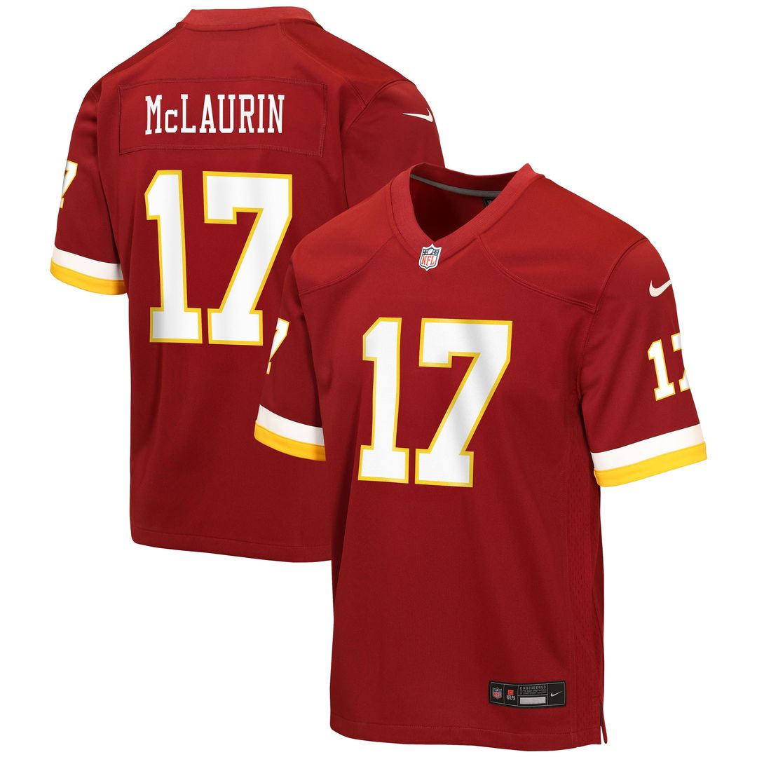 Terry McLaurin Washington Commanders Youth Hail Raiser Alternate Game Jersey - Black