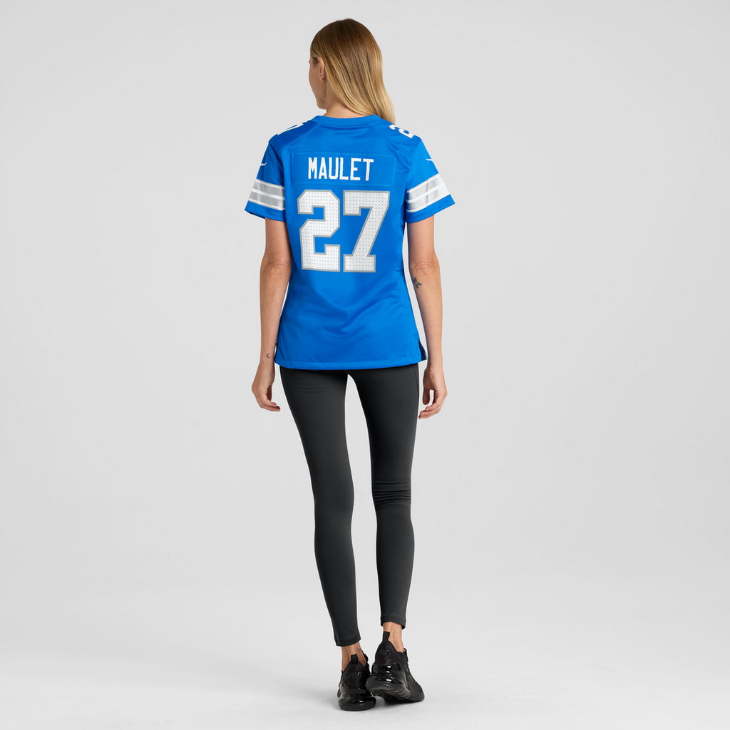 Arthur Maulet Detroit Lions Women's Team Game Jersey - Blue
