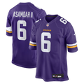 Brian Asamoah II Minnesota Vikings Game Jersey - Purple
