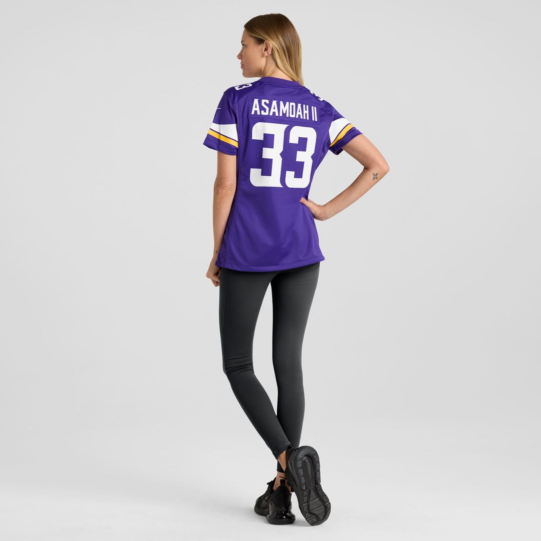 Brian Asamoah Minnesota Vikings Women's Player Game Jersey - Purple