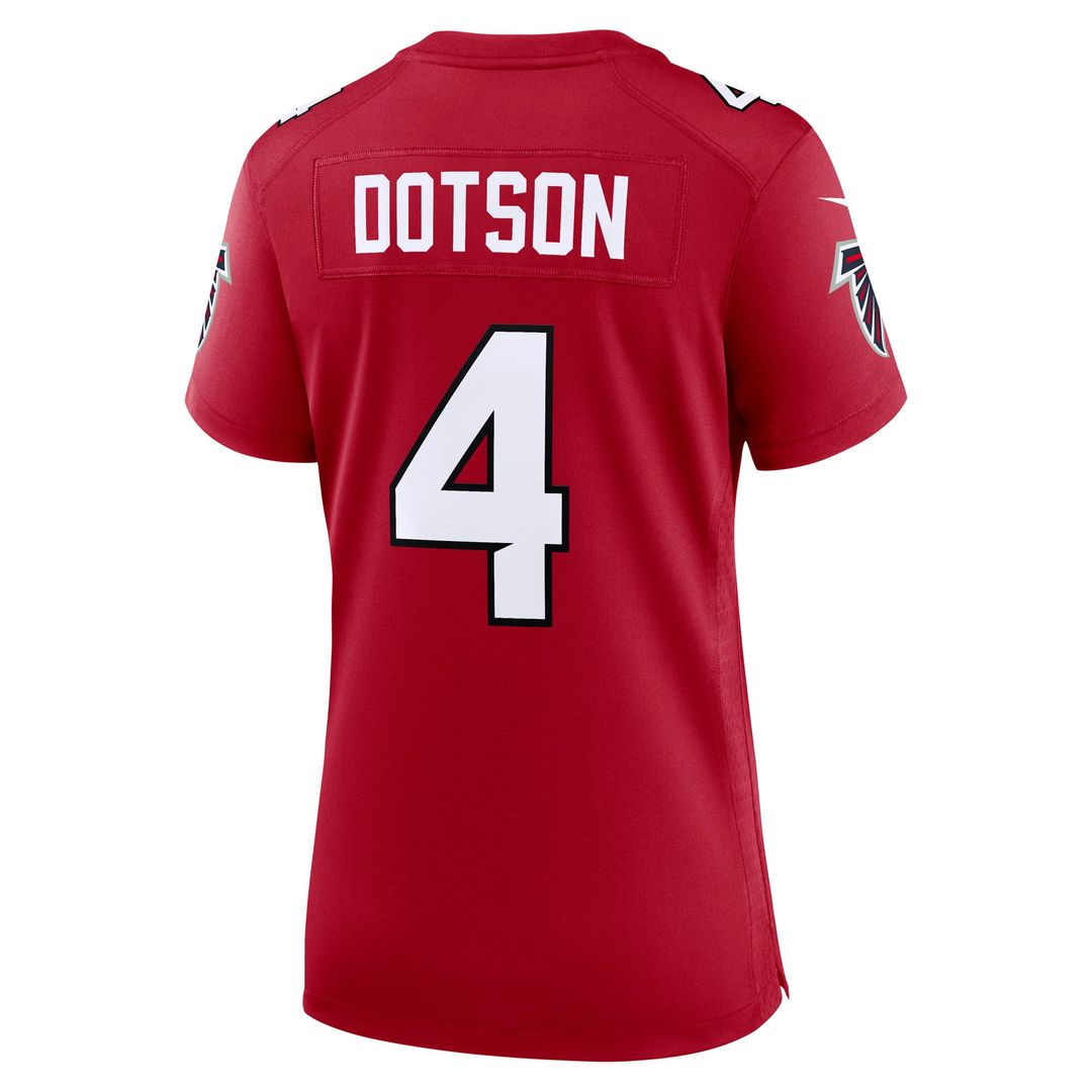 Jahan Dotson Atlanta Falcons Women's Team Game Jersey - Red
