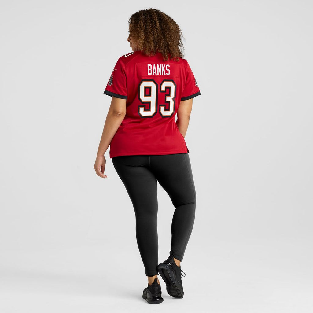 Eric Banks Tampa Bay Buccaneers Women's Game Jersey - Red