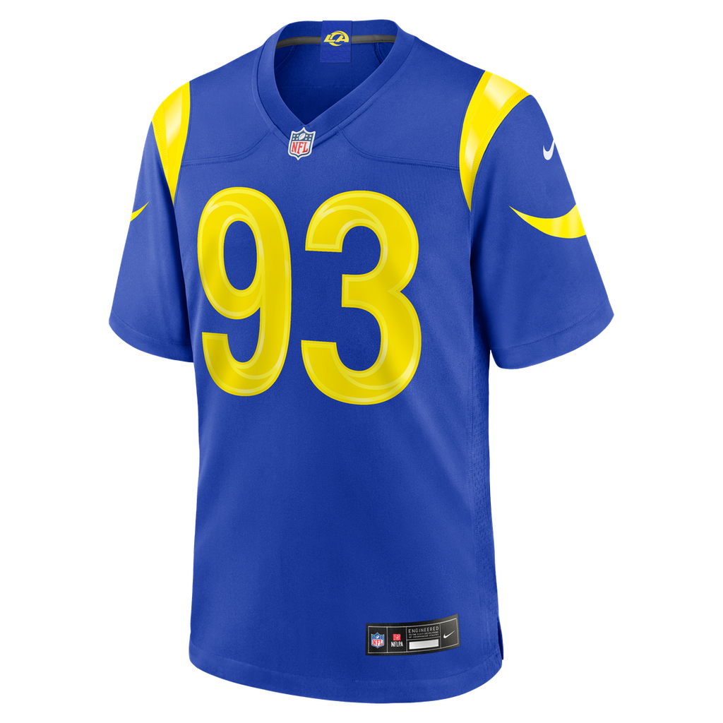 Bill Norton Los Angeles Rams Team Game Jersey - Royal
