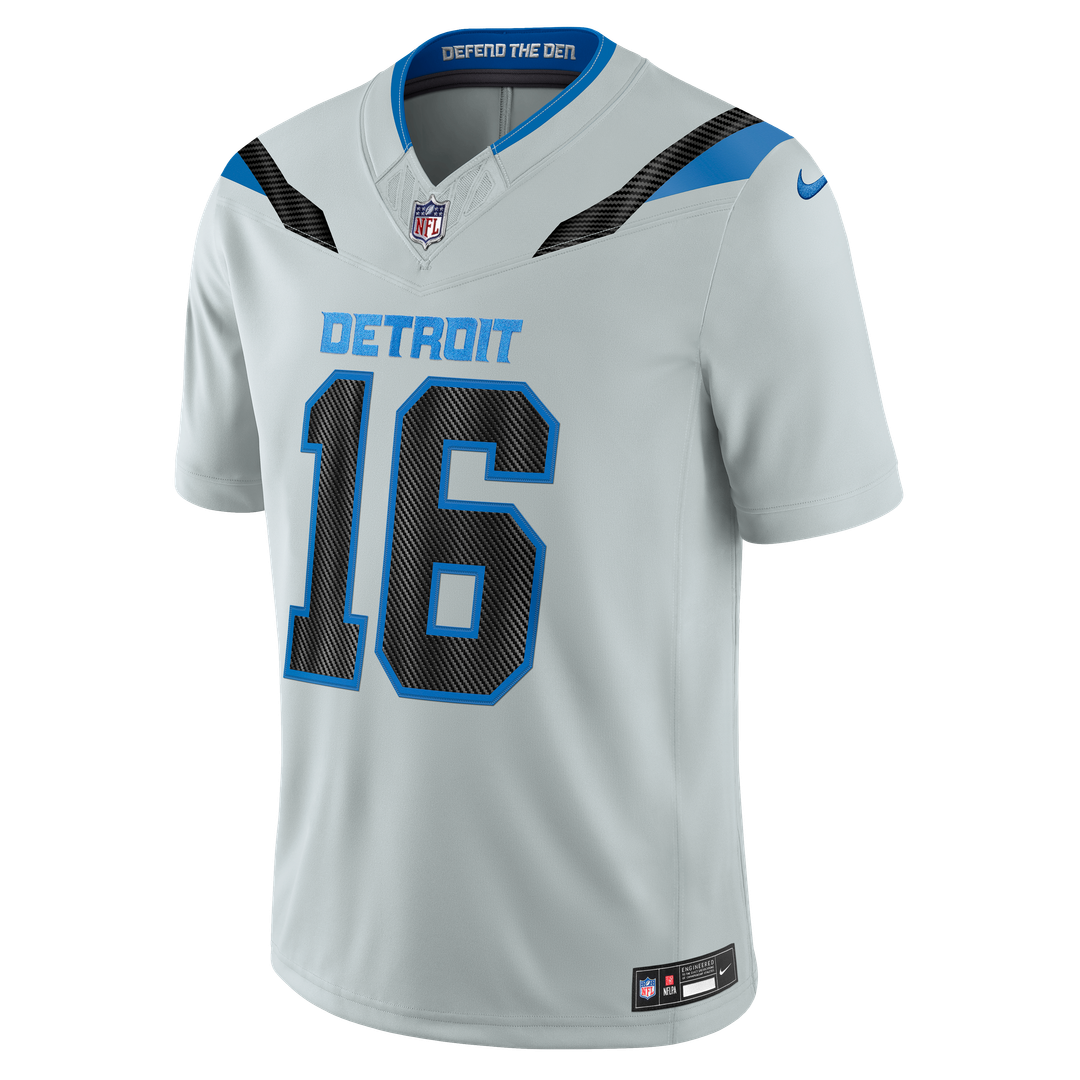 Jared Goff Detroit Lions 2026 Rivalries Collection Stitched Limited Jersey - Silver