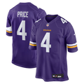 Myles Price Minnesota Vikings Team Game Jersey - Purple