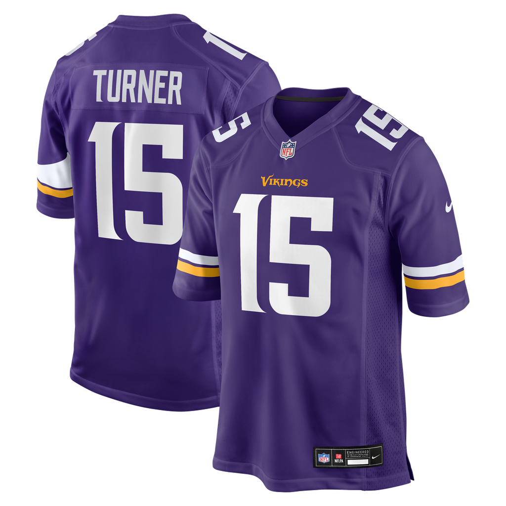 Dallas Turner Minnesota Vikings Game Jersey - Purple