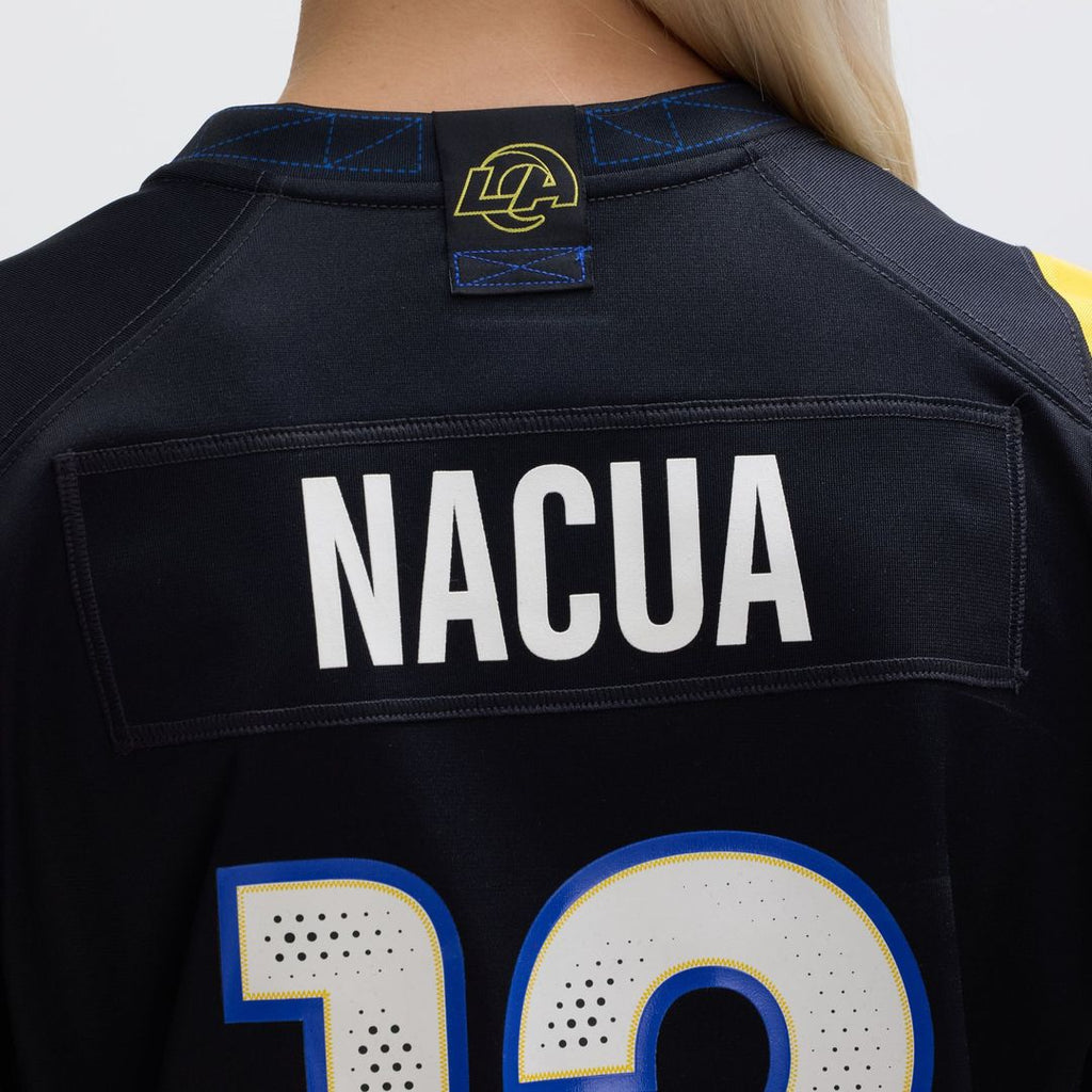 Puka Nacua Los Angeles Rams Women's Rivalries Collection Game Jersey - Dark Blue