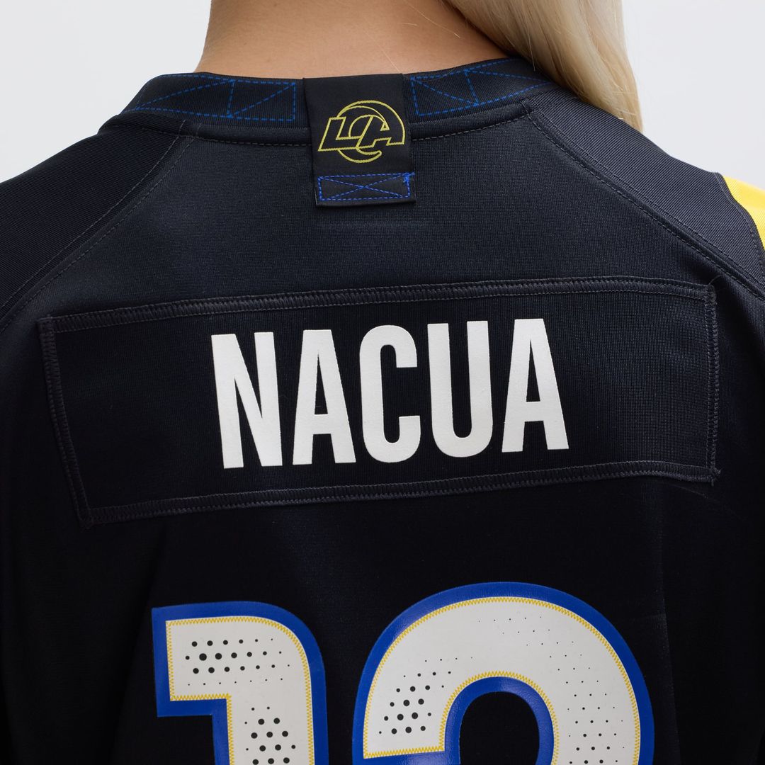 Puka Nacua Los Angeles Rams Women's Rivalries Collection Game Jersey - Dark Blue
