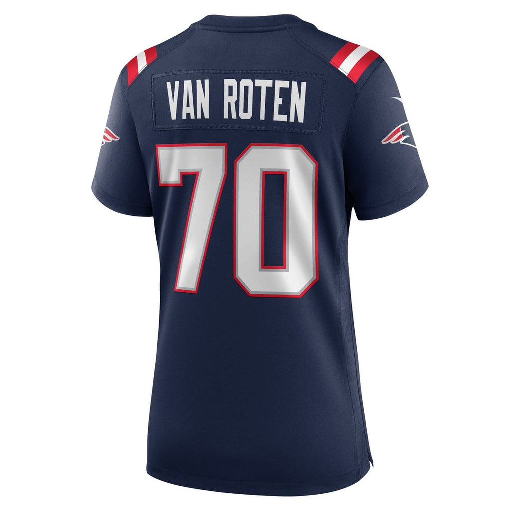 Greg Van Roten New England Patriots Women's Team Game Jersey - Navy