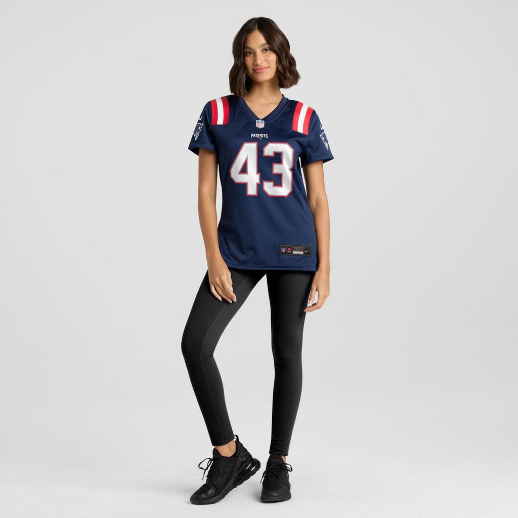Bradyn Swinson New England Patriots Women's Team Game Jersey - Navy