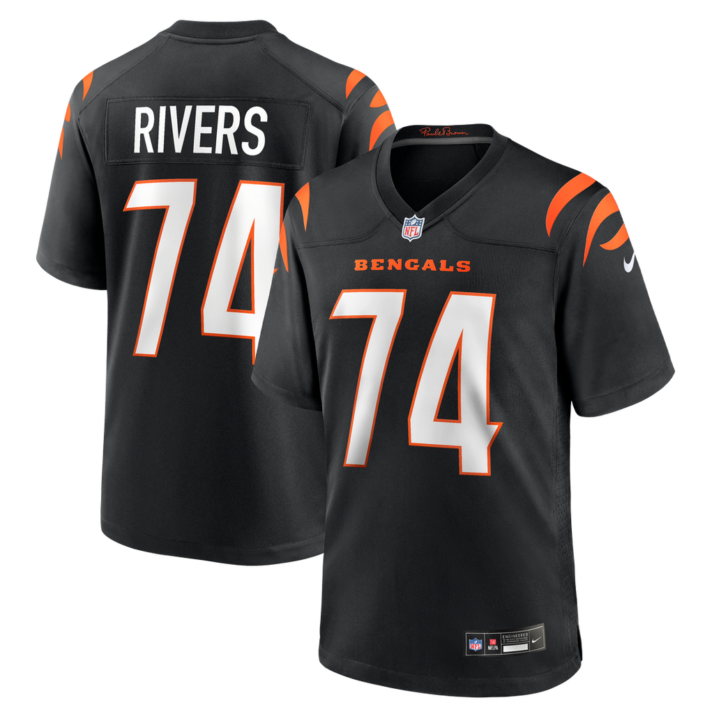 Jalen Rivers Cincinnati Bengals Team Game Jersey - Black