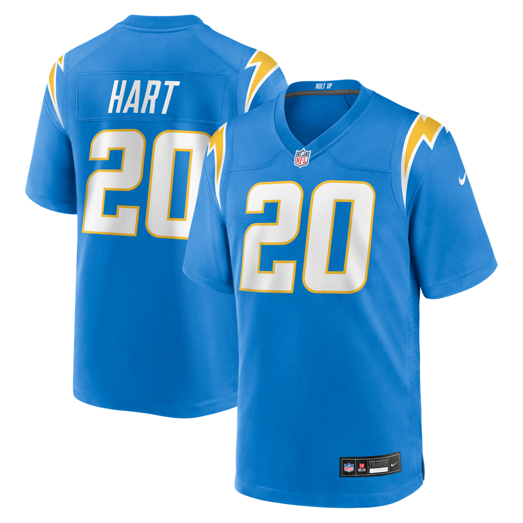 Cam Hart Los Angeles Chargers Team Game Jersey - Powder Blue