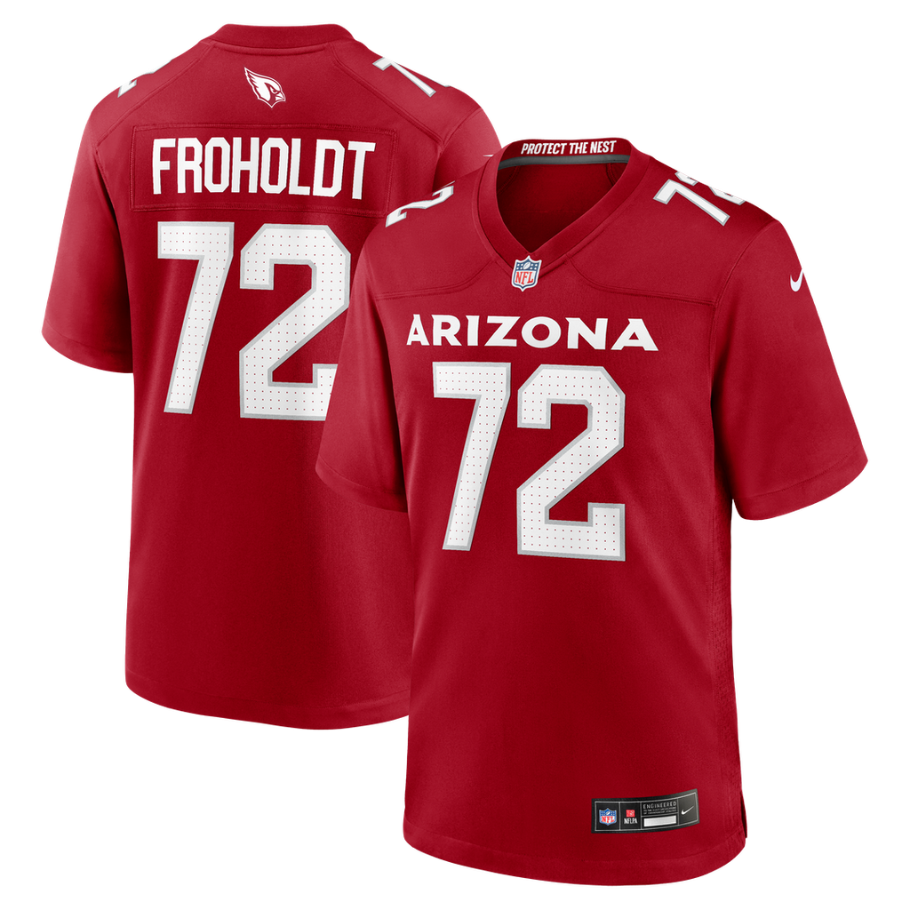 Hjalte Froholdt Arizona Cardinals Team Game Jersey - Cardinal