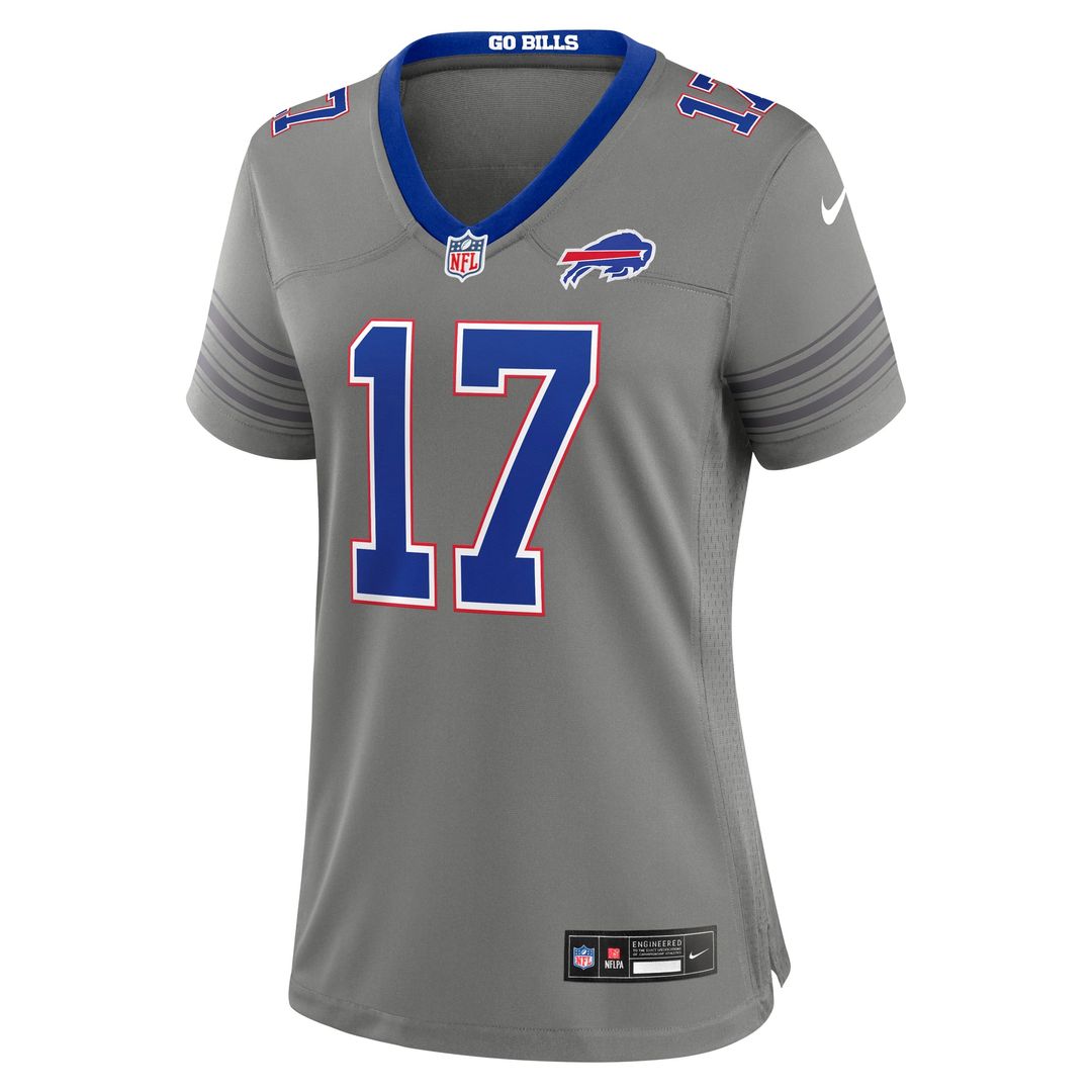 Josh Allen Buffalo Bills Women's Nickel City Game Jersey - Gray