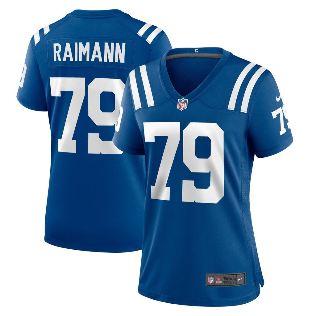 Bernhard Raimann Indianapolis Colts Women's Player Game Jersey - Royal