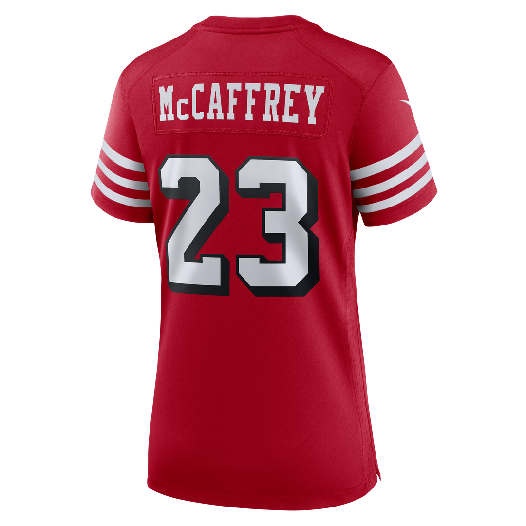 Christian McCaffrey San Francisco 49ers Women's Player Jersey - Scarlet