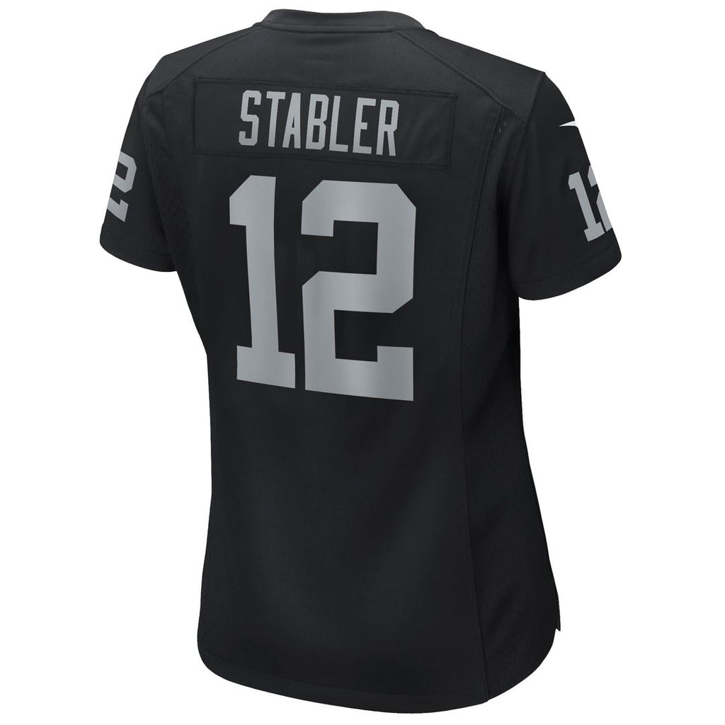 Ken Stabler Las Vegas Raiders Women's Game Retired Player Jersey - Black