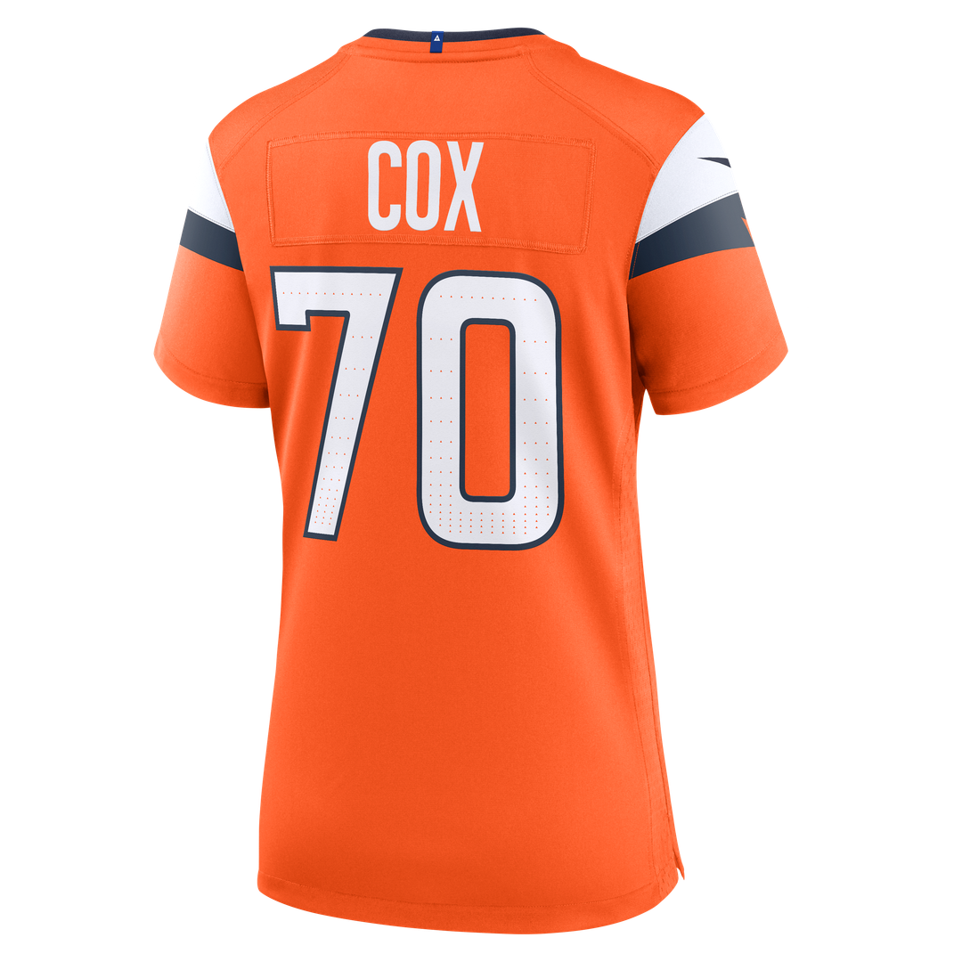 Marques Cox Denver Broncos Women's Team Game Jersey - Orange