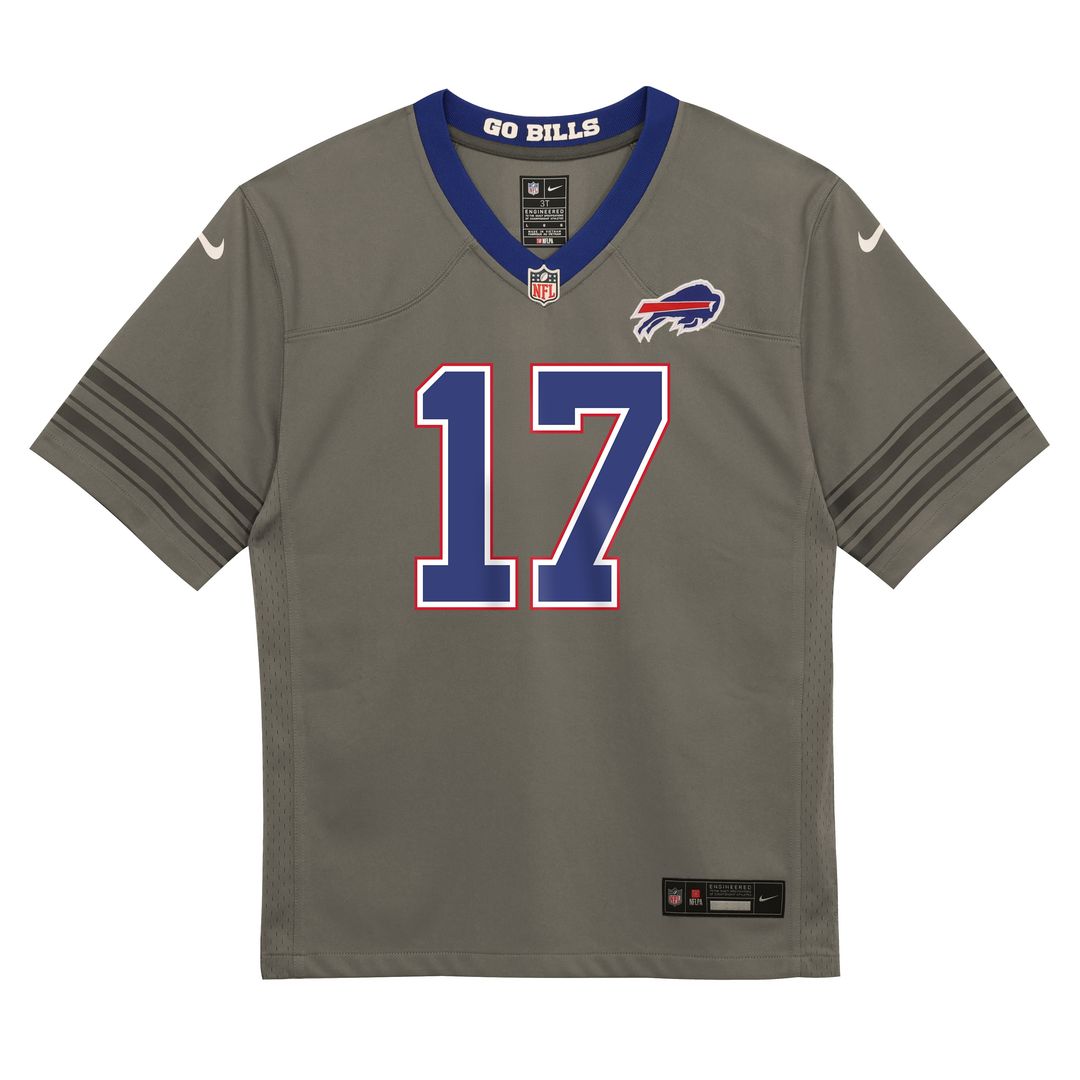Josh Allen Buffalo Bills Infant Nickel City Game Jersey - Gray