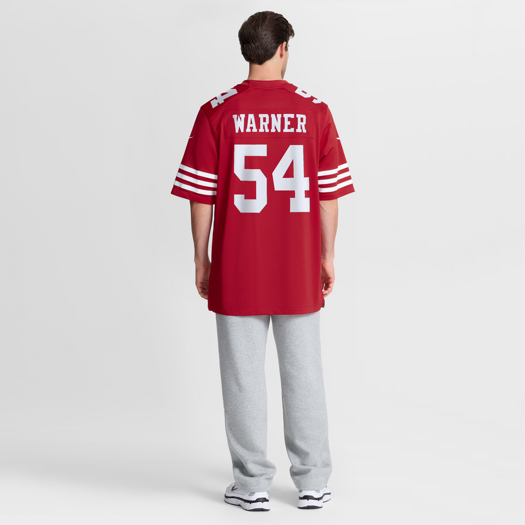 Fred Warner San Francisco 49ers Team Game Player Jersey - Scarlet